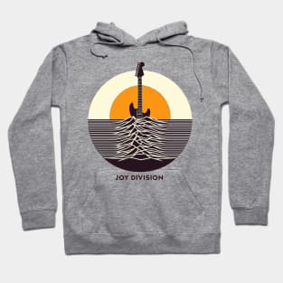 Joy Division Retro Guitar Sun waves Hoodie